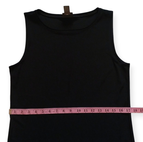 ADDITIONS BY CHICO'S WOMEN'S SLEEVELESS BLACK  TANK TOP. SIZE 2 - Picture 10 of 10
